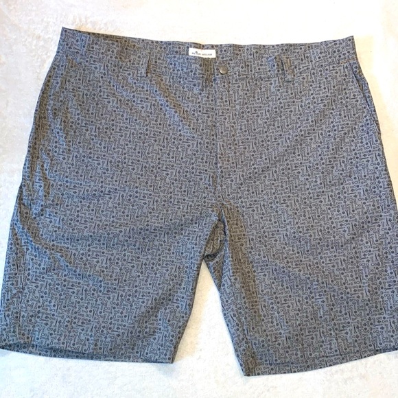 Peter Millar Other - NWOT Peter Millar Shackelford gray bottle opener print performance shorts Sz 42